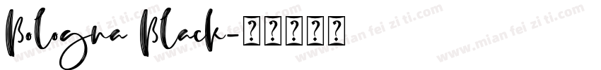 Bologna Black字体转换